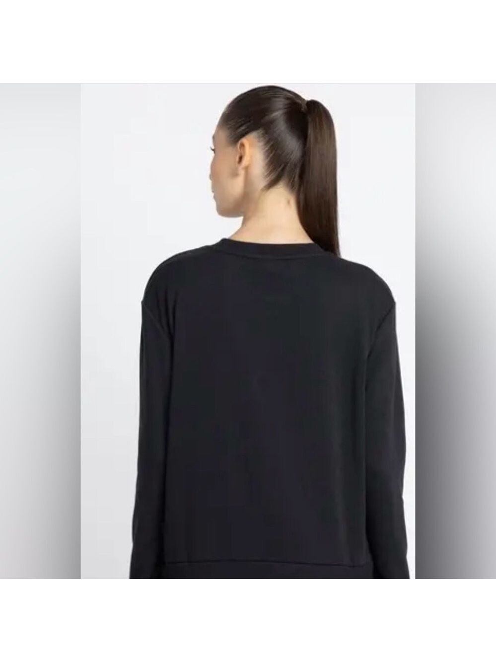 Adidas Logo Black Long Sleeve Sweatshirt - Picture 4 of 8